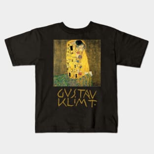 The Kiss by Gustav Klimt Kids T-Shirt